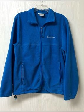 Columbia Bright Blue Fleece with White Logo